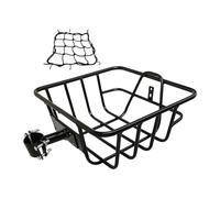 APLVFFZH Cesta de Bicicleta Universal de Hierro Organizador Grande Y Portaequipajes Seguro para Mascotas Y Objetos Accesorio Adecuado para Adultos E, Sin Bolsa