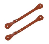 APLVFFZH Correas para Espuelas, Juego de 2 Correas Ajustables Occidentales con Hebilla de Metal, Correas para Botas, Cinturón para Accesorios Ecuestr, marrón