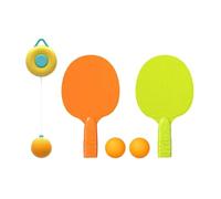 APLVFFZH Juego de Entrenador de Tenis de Mesa Colgante, Entrenador de Pong, Práctica Individual, Juguete para Padres E Hijos con Raqueta Y Pelota para Act, Amarillo