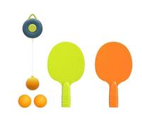 APLVFFZH Juego de Entrenador de Tenis de Mesa Colgante, Entrenador de Pong, Práctica Individual, Juguete para Padres E Hijos con Raqueta Y Pelota para Act, Azul