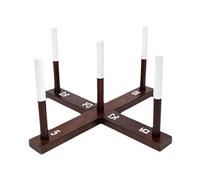 APLVFFZH Juego de Lanzamiento de Aros de Madera, Juego de Lanzamiento para Patio, Juguete Reutilizable para Fomentar El Espíritu de Equipo.