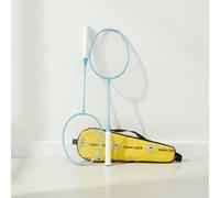 APLVFFZH Juego Raquetas Bádminton para Entrenamiento con Bolsa y Plumas Construcción Aleación Hierro y Nylon Acuado para Ejercicio al Libre Fitness y Partidos