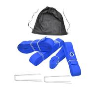 APLVFFZH Líneas de Voleibol de Playa Ejercicio de Entrenamiento de Campo de Demarcación de Líneas Portátiles Kit de Marcador de Cancha para Deportes Al Aire Li, Azul