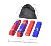 APLVFFZH Líneas de Voleibol de Playa Ejercicio de Entrenamiento de Campo de Demarcación de Líneas Portátiles Kit de Marcador de Cancha para Deportes Al Aire Li, Rojo Y Azul