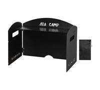 APLVFFZH Parabrisas Plegable para Campamento, Estufa de Campamento, Suministros para Parabrisas, Protector contra El Viento, Bloqueador de Viento para Acampar, Negro