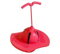 APLVFFZH Pelota Que Rebota para Niños, Pelota Pogo con Mango, Regalo Divertido para Niños, Ejercicio de Agarre Fuerte, Palo Pogo, Salto con Bomba para Patio de, Rojo