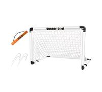 APLVFFZH Portería de Fútbol Infantil Portátil con Estructura Plegable Ligera Red Estable Y Bolsa de Transporte Adecuada para Partidos Familiares Y Práctica en, Blanco 60x45x45cm