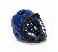 APLVFFZH Protector Facial Artes Marciales Casco Protector Casco Sparring Casco Taekwondo Protección Avanzada Adecuado para Defensa Personal Clases de Karate Entrenamiento de Lucha, Blue, S