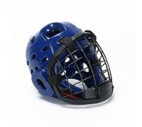 APLVFFZH Protector Facial Artes Marciales Casco Protector Casco Sparring Casco Taekwondo Protección Avanzada Adecuado para Defensa Personal Clases de Karate Entrenamiento de Lucha, Blue, L
