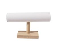 APLVFFZH Soporte de pulseras Joya de almacenamiento de almacenamiento Organizador de pulsera para la pulsación de cabello Brazalete, Gamuza Beige