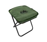 APLVFFZH Taburete para Acampar, Asiento, Silla Portátil, Mini Taburete Plegable, Bolso con Cremallera, Reposapiés, Silla Plegable Pequeña para Mochilero de Via, Verde