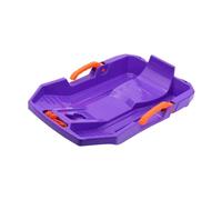 APLVFFZH Trineo Infantil de Nieve para Niños con Freno Cuerda de Arrastre de 2m Agarre Seguro Fabricado en PP Resistente Adecuado para Descensos en Nieve, PÚrpura