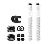 APLVFFZH Válvula Presta Aluminio Caucho Junta Extraíble Accesorio Núcleo Desmontable Neumático Tubeless para Bicicletas Adecuada para Ciclistas Talleres Y Uso, 2 Piezas 50mm Astilla