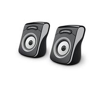 APM 571073 - Altavoces con Cable USB 2.0, Duo Altavoces para Ordenador, Sonido Claro y de Calidad, autoalimentados a través de Cable USB, Volumen Ajustable, Salida 6W RMS, Formato Compacto, Color