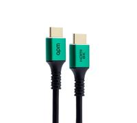 APM Cable HDMI 2.1 8K 60Hz, Ultra Alta Velocidad, HEC Ethernet, Macho Macho Conectores Aluminio Verde, Negro, 3 m 590505