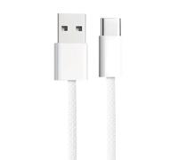 apm Cable USB C a USB, carga rápida 3A, nailon trenzado blanco, USB 3.0 & QC 3.0, cable reforzado, cable cargador USB C, cable para iPhone 16/15, Samsung S22/S21/S20/S10, Xiaomi, Sony, (1M), 600418