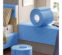 APMOE Anticolisión Acolchado Pared de Esponja Autoadhesivo - Multiusos Protector Pared Cama Niños Autismo, Espuma para Tapizar Paneles Decorativos para Pared DIY Cortable para Tatami(Azul,30x200cm)