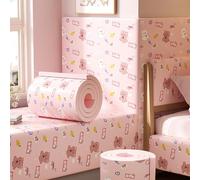APMOE Estampados de Animales Protector Pared Cama Niños, 200 cm Acolchado Pared Anticolisión, Multiusos Protector Espuma de Bordes Autoadhesivos Tatami, Paneles Decorativos
