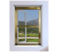 APMOE Personalizable Mosquitera Enrollable Ventana Sin Tornillos, Mosquiteras Enrollables Extraíble y Lavable, Invisible Mosquiteras para Ventanas Enrollables, Mosquito Net Deslizante