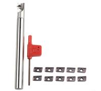 APMT1135 - Molinillo facial compatible con D12 mm, longitud de 120 mm, 10 piezas para procesos de mecanizado eficientes