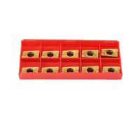 APMT1604 Insertos de fresado de carburo 10 piezas Insertos de torneado de torno de carburo cementado de alta precisión para acero inoxidable y procesamiento de acero Dureza 15