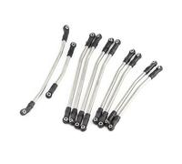 APMXQWIL Piezas para Coches RC Compatible con Axial para SCX10 para SCX10 II 90046 1/10 RC Crawler Car Upgrade Parts Metal Link Set Kit De Extremo De Barra De Dirección(313mm)