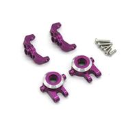 APMXQWIL Piezas para Coches RC Compatible con JJRC C8823 C8801 C8808 C8809 AX8560 para TRX4M 1/18 Accesorios para Coche Teledirigido RC, Pieza Metálica En Forma De C para Asiento Y Volante(Purple)