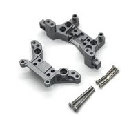 APMXQWIL Piezas para Coches RC Compatible con MJX H16 16207 16208 16209 16210 1/16 RC Car Upgrade Parts Accesorios 2 Piezas Torre De Amortiguación Delantera Y Trasera De Metal(Gray)