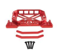 APMXQWIL Piezas para Coches RC Compatible con MJX para Hyper Go H12Y RC, Piezas De Actualización De Coche, Accesorios, Grupo De Luz Modificada, Portaequipajes, Aleación De Aluminio(Red)