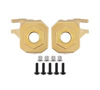 APMXQWIL Piezas para Coches RC Compatible con SCX10 III AR45 1/10 Coches Crawler A Control Remoto, Piezas De Mejora, Accesorios, Eje Recto, Manguetas De Dirección De Latón(Brass)