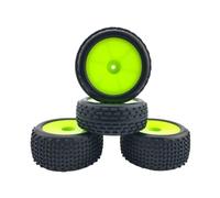 APMXQWIL Piezas para Coches RC Compatible con Tamiya DF02 DF03 para TT02B 1/10 RC Control Remoto Coche Tracción En Las Cuatro Ruedas Neumáticos Todoterreno(Green)