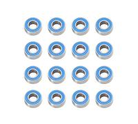 APMXQWIL Piezas para Coches RC Compatible con Tamiya para BBX BB01 para Tamiya 1/10 RC Piezas De Mejora De Coche Accesorios 16 Uds Kit De Rodamientos Sellados(Blue)