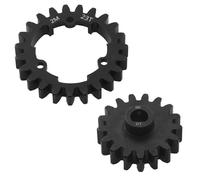 APMXQWIL Piezas para Coches RC Compatible con Traxxas 1/5 X- para Maxx 1/7 XO-1 1/10 para E-Revo 2.0 Piezas Acero 2.0M 23T Engranaje Recto Y Piñón 10T/17T 6447 6449(23T and 17T)