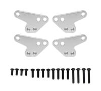 APMXQWIL Piezas para Coches RC Compatible con Traxxas para MAXX para WideMaxx 1/10 RC Accesorios De Piezas De Coche Amortiguador Delantero Y Trasero De Metal Soporte De Montaje Inferior(White)