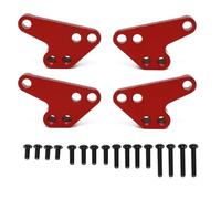 APMXQWIL Piezas para Coches RC Compatible con Traxxas para MAXX para WideMaxx 1/10 RC Accesorios De Piezas De Coche Amortiguador Delantero Y Trasero De Metal Soporte De Montaje Inferior(Red)