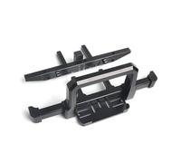 APMXQWIL Piezas para Coches RC Compatible con Traxxas para TRX4 para Defender 82056-4 Base De Montaje para Cabrestante De Parachoques Delantero Y Trasero para Coche RC Crawler 1/10(Black,Set)