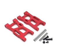APMXQWIL Piezas para Coches RC Compatible con Wltoys 144010 144001 124016 124017 1/12 1/14 RC Piezas De Coche Brazos De Suspensión Delantera De Metal para Brazos Oscilantes(Red)