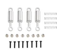 APMXQWIL Piezas para Coches RC Compatible con WLtoys 284131 284010 284161 K989 K969 Piezas De Mejora para Coche RC 1/28 4 Piezas Metálicas con Amortiguador Integrado(Silver)