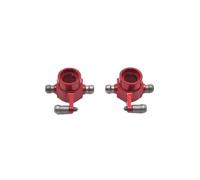 APMXQWIL Piezas para Coches RC Compatible con Wltoys 284131 K969 K979 K989 K999 P929 P939 1/28 Piezas Upgrade Coche RC 2 PCS Copa Dirección Trasera Metal(Red)
