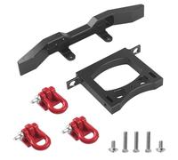 APMXQWIL Piezas para Coches RC Compatible con WPL B14 B24 B16 B36 C14 C24 1/16 RC Coche Trail Piezas Upgrade Ganchos De Remolque Delanteros Y Traseros para Paragolpes(Black)