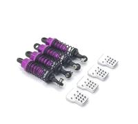 APMXQWIL Piezas para Coches RC Compatible con WPL para MN para Henglong C14 C24 D90 D91 4x4 1/16 1/12 RC Control Remoto Coche 4 Unids/Set Amortiguador para Tipo Relleno De Aceite(Purple)