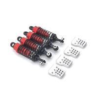 APMXQWIL Piezas para Coches RC Compatible con WPL para MN para Henglong C14 C24 D90 D91 4x4 1/16 1/12 RC Control Remoto Coche 4 Unids/Set Amortiguador para Tipo Relleno De Aceite(Red)