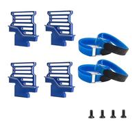 APMXQWIL Piezas RC Compatible con TRAXXAS para XRT 8S RC Accesorios De Piezas De Coche Soporte De Batería para Alto De Metal Sujeción con Correa De Batería(Blue)