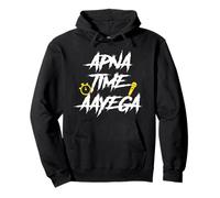 Apna Time Aayega Hindi Eslogan Desi Cita Sudadera con Capucha