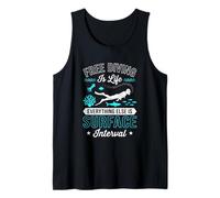Apnea es Vida Todo lo demás es intervalo Superficial Camiseta sin Mangas