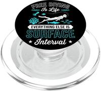 Apnea es Vida Todo lo demás es intervalo Superficial PopSockets PopGrip para MagSafe