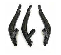 APNPCENEHZ Tirador Interno Para BMW x5 X6 F15 F16 2014-2018 3PCS SET LHD RHD Fibra De Carbono Manija De La Puerta Del Pasajero Interior Reemplazo Del Panel Interior(RHD Carbon Fiber)