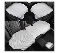 APNWVFO Coche Fundas Asientos Cojín para Asiento Coche Ventilación Cómodo Absorción Sudor Cojín Coche Accesorios Asiento Trasero Individual Dividido(3pcs White B)