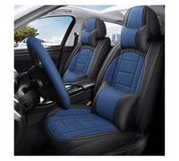 APNWVFO Coche Fundas Asientos para Duster Todos Modelos para Kadjar para Scenic para Espace para Fluence para Koleos Cubierta Asiento Coche Cobertura Completa(Black Blue 5 Seat-B)