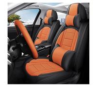 APNWVFO Coche Fundas Asientos para Duster Todos Modelos para Kadjar para Scenic para Espace para Fluence para Koleos Cubierta Asiento Coche Cobertura Completa(Blue Orange 5 Seat-B)
